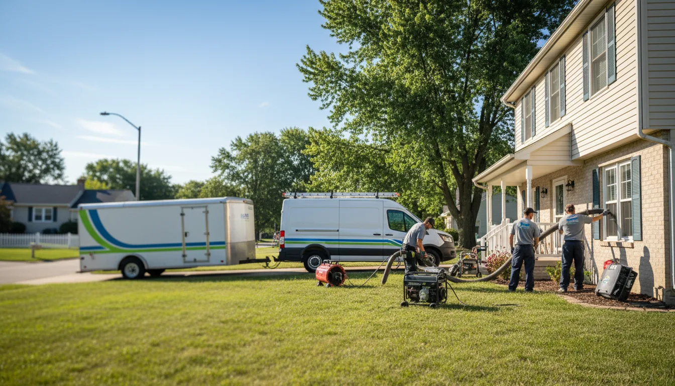 Flooded Basement Restoration And Cleanup With Repair in Vermillion, KS near me